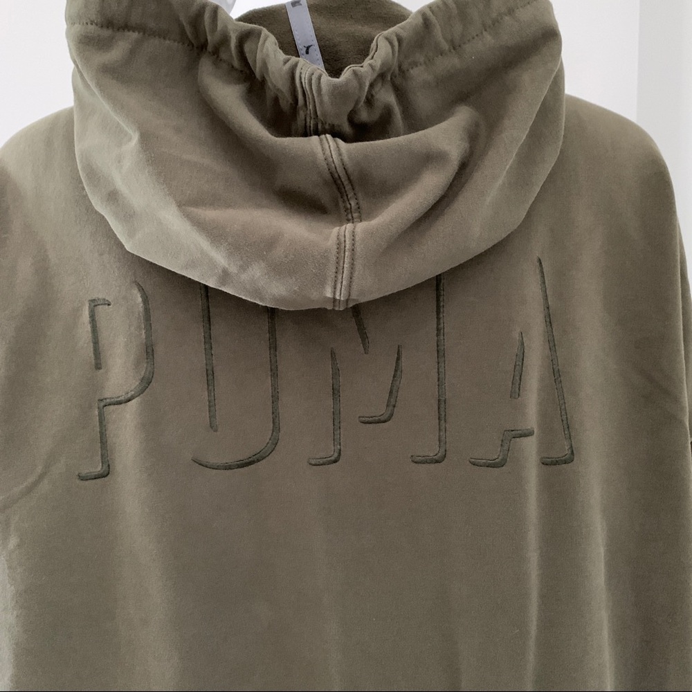 Olive Green Puma Hoodie XL